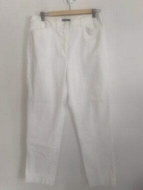 Jones New York Signature Woman Stretch White Pants Size 12